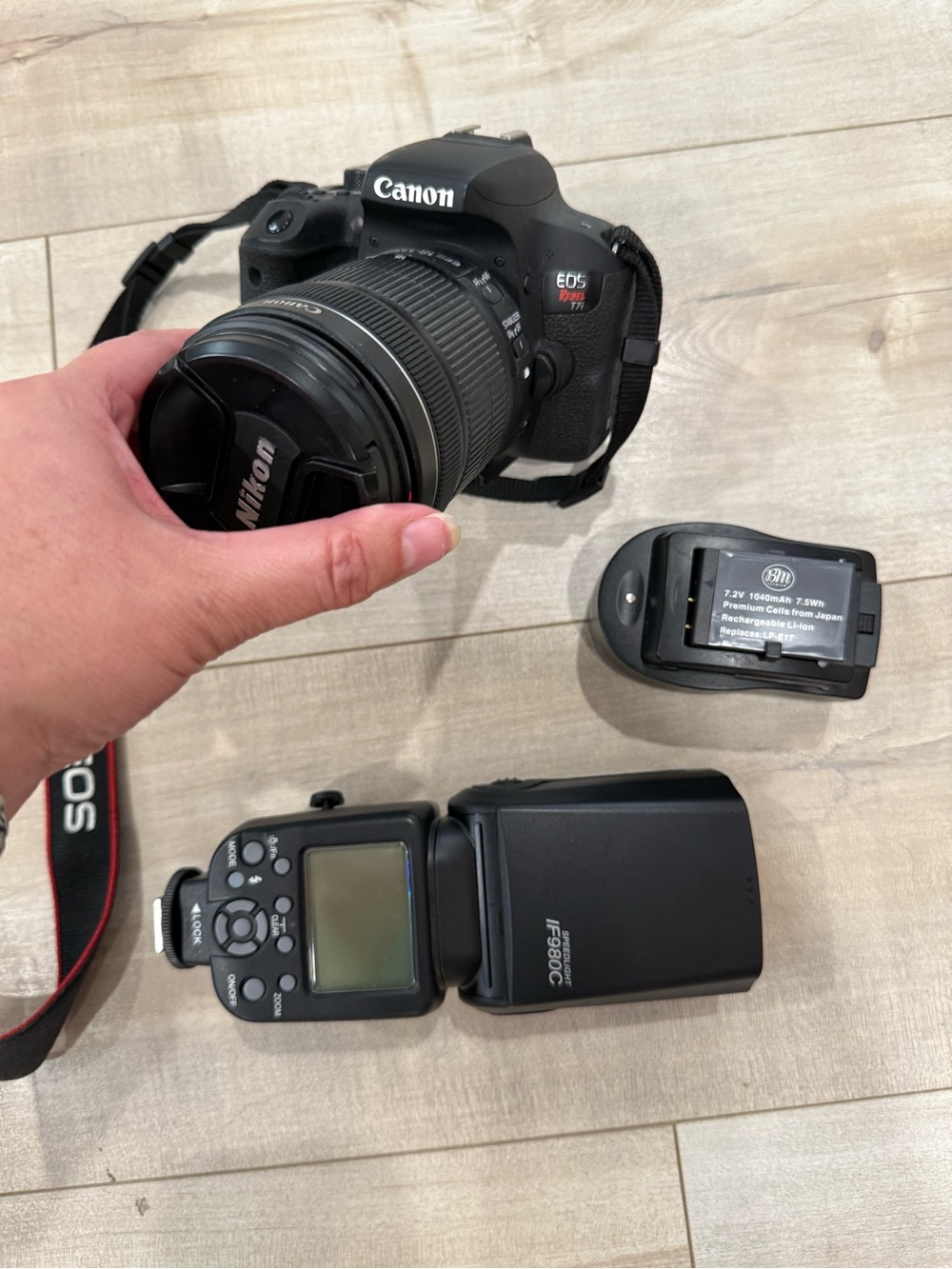Canon EOS Rebel DSLR Camera Kit in Black